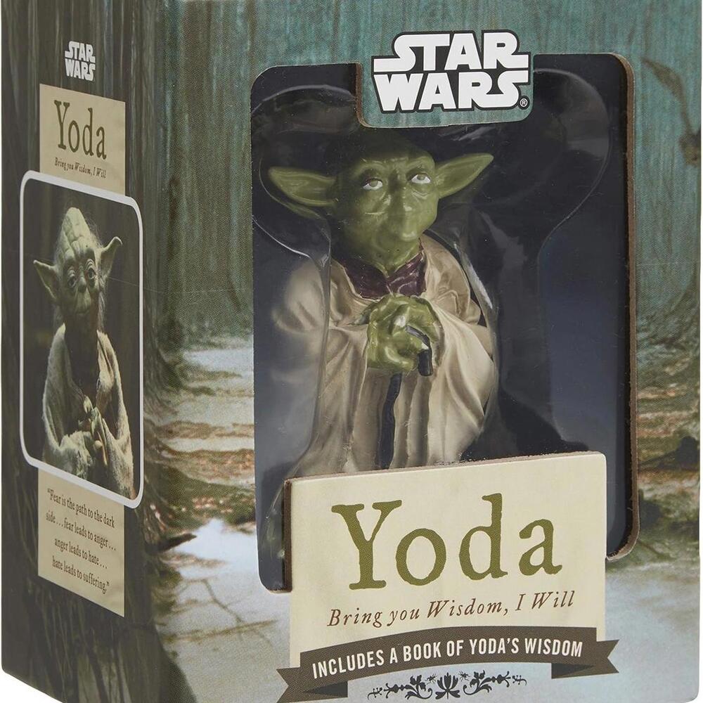 New Sealed Chronicle Books Star Wars Yoda Figurine & Inspirational Book